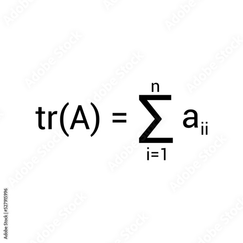 Trace of a square matrix
