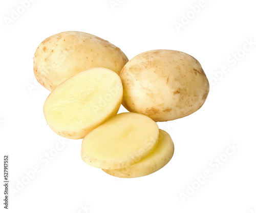 Potatoes isolated on transparent background,