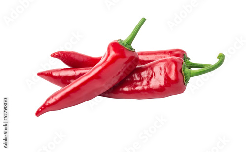 Foto Red chili pepper isolated