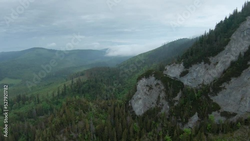 Wallpaper Mural Flying through the clouds, close to the mountains. High Tatras, Slovakia Torontodigital.ca