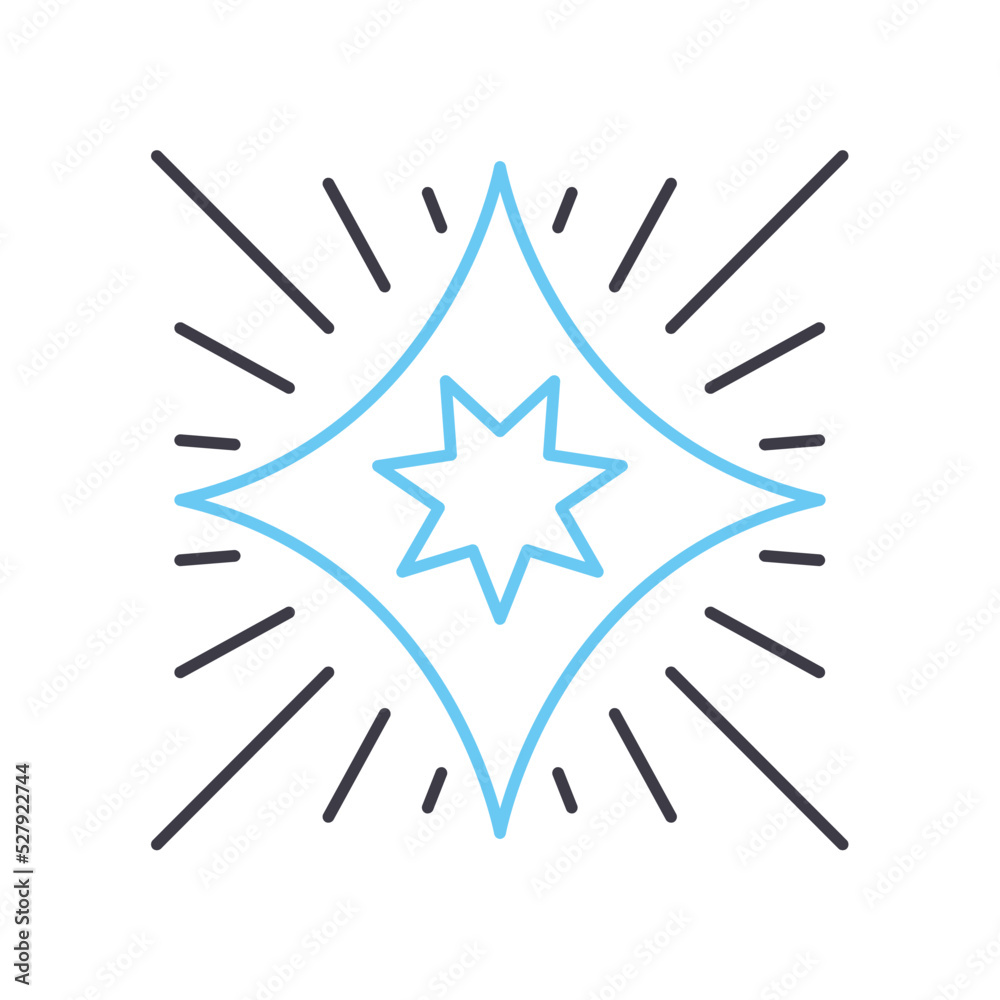 light speed travel line icon, outline symbol, vector illustration, concept sign light speed travel line icon, outline symbol, vector illustration, concept sign