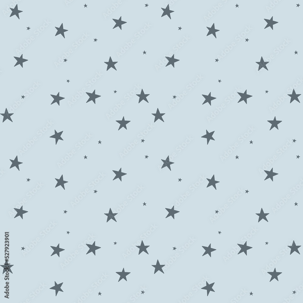 Fototapeta premium blue seamless pattern with stars