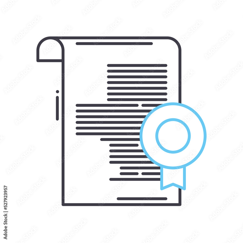 legal documents line icon, outline symbol, vector illustration, concept sign legal documents line icon, outline symbol, vector illustration, concept sign