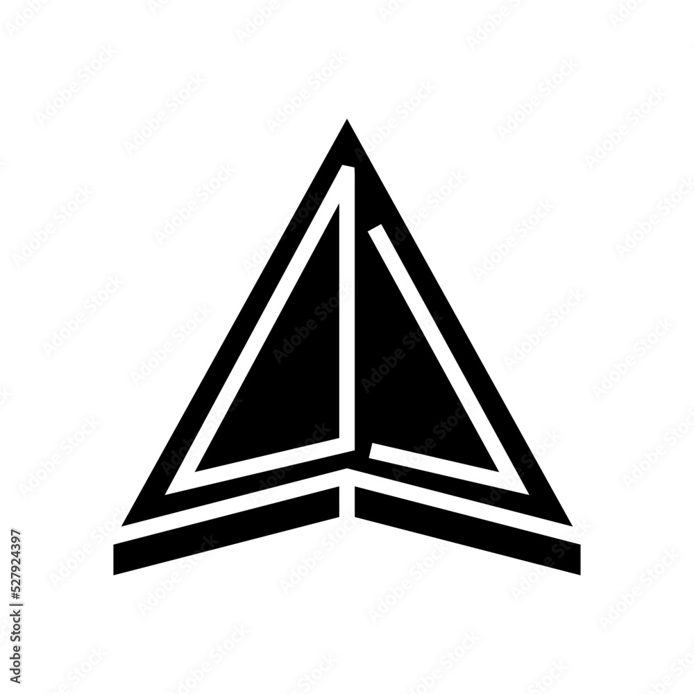 navigation arrow glyph icon vector. navigation arrow sign. isolated symbol illustration navigation arrow glyph icon vector. navigation arrow sign. isolated symbol illustration