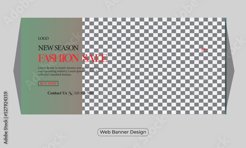 Fashion and sales web banner design or social media facebook cover template                                                     

