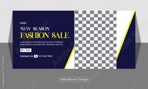 Fashion and sales web banner design or social media face-book cover template                                                     

