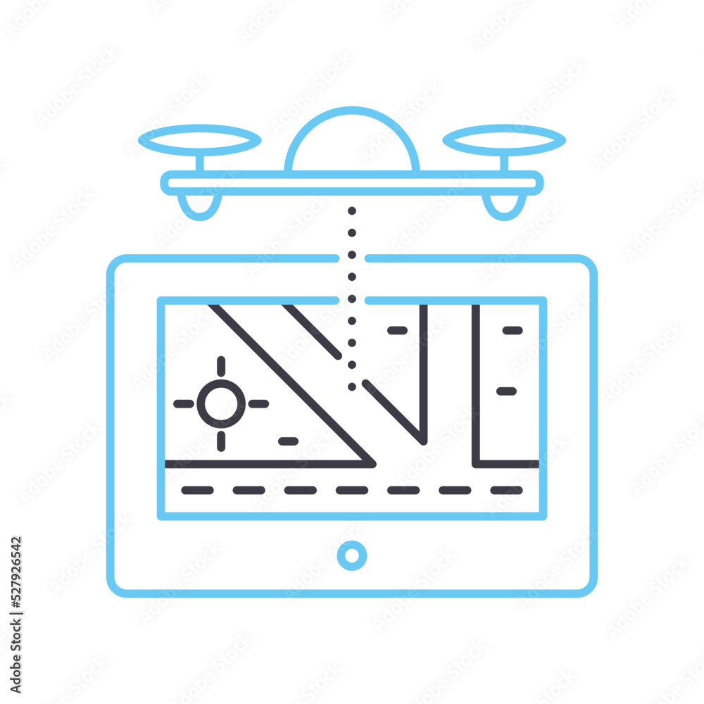 logistics target line icon, outline symbol, vector illustration, concept sign logistics target line icon, outline symbol, vector illustration, concept sign