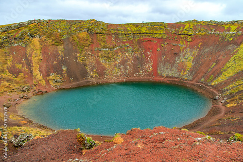 Krater na islandii photo