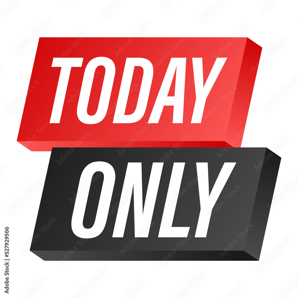 Flat today only megaphone for promotion design. Speech bubble icon symbol. Vector illustration Flat today only megaphone for promotion design. Speech bubble icon symbol. Vector illustration