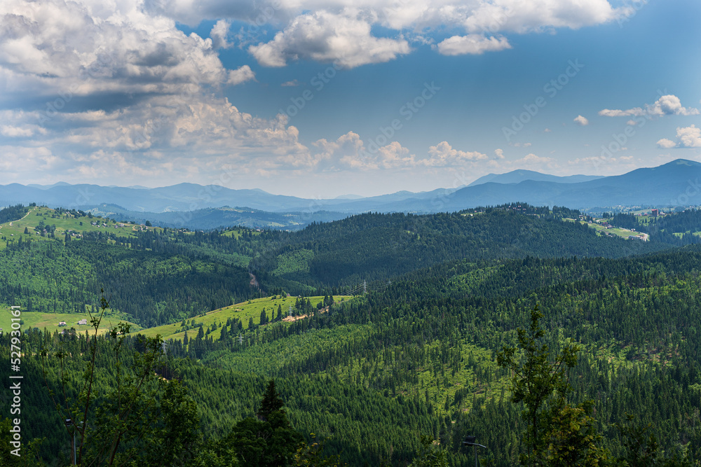landscape with mountains Ukraine Carpathians 