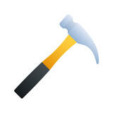 Claw hammer. Builder tools. Labour Day. Vector stock illustration.