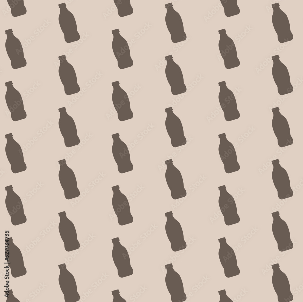 vector seamless plastic bottles pattern - Separate layers for easy editing
