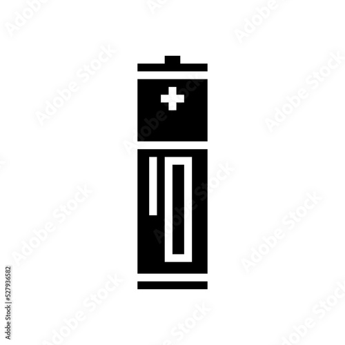 aaa battery power energy glyph icon vector. aaa battery power energy sign. isolated symbol illustration