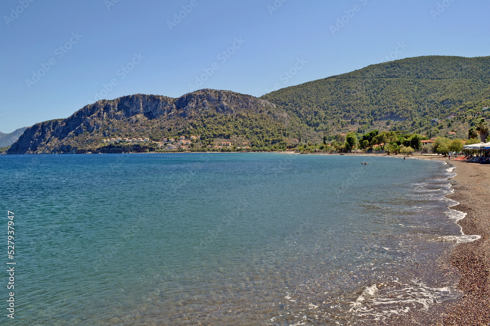Nea epidavros beach, in the Saronic gulf.