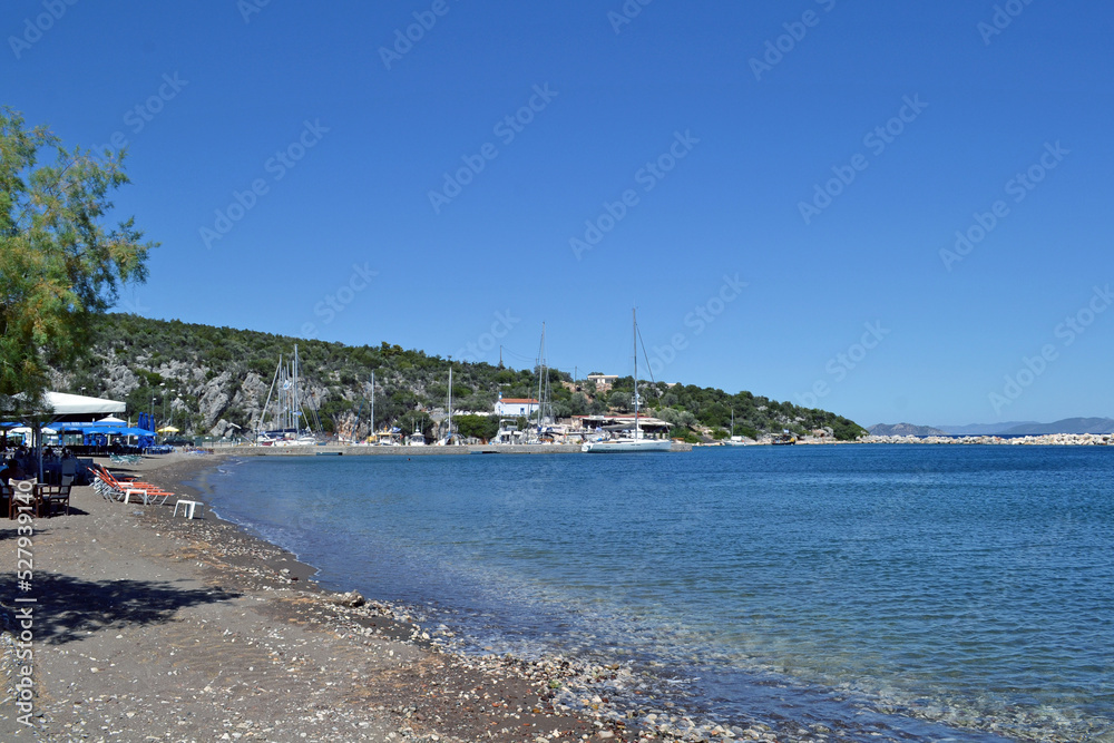 Nea epidavros beach, in the Saronic gulf.