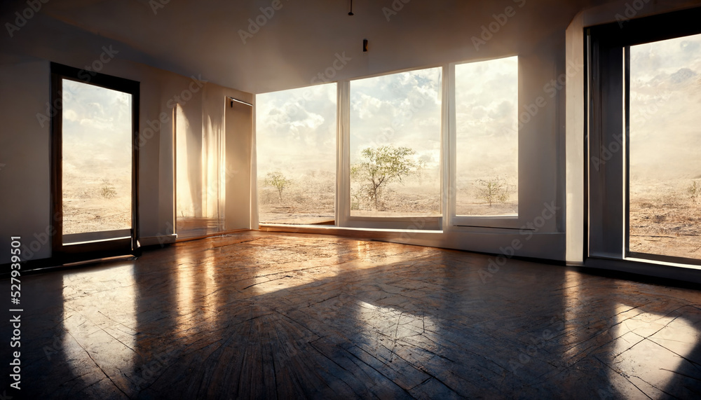 Obraz premium empty room with window