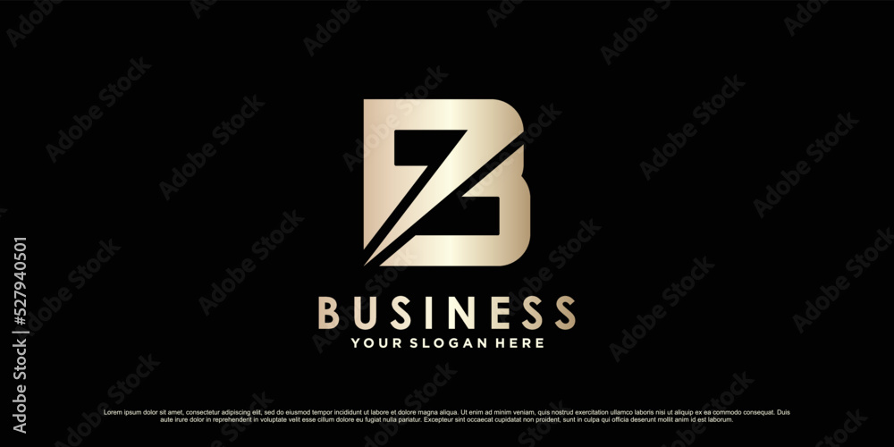Monogram logo design initial letter b for business or personal with creative concept Premium Vector Monogram logo design initial letter b for business or personal with creative concept Premium Vector