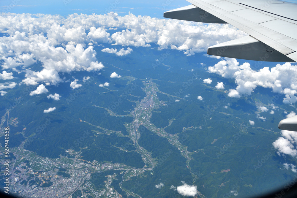 Obraz premium 飛行機の翼