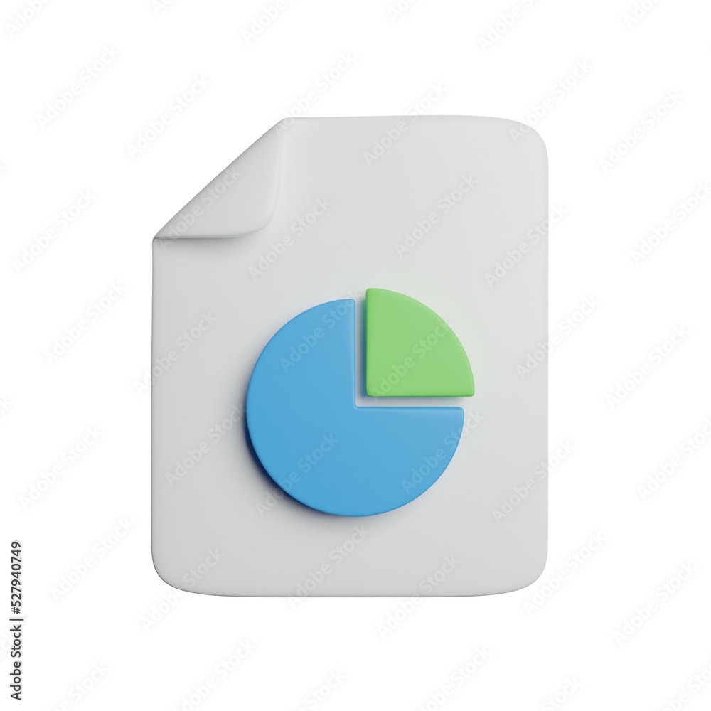 Persentation File Document 3D Rendering Illustration Persentation File Document 3D Rendering Illustration