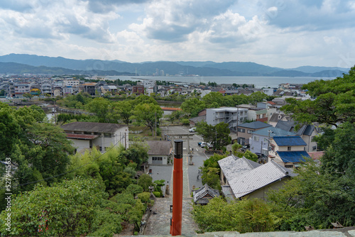 和歌浦天満宮から見る和歌浦の街並み