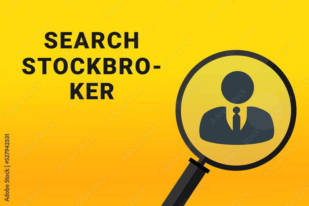 stockbroker career. Build a career concept. stockbroker working. stockbroker career text on yellow background. Loupe symbolizes job search. Wallpapers on theme jobs. stockbroker career. Build a career concept. stockbroker working. stockbroker career text on yellow background. Loupe symbolizes job search. Wallpapers on theme jobs.