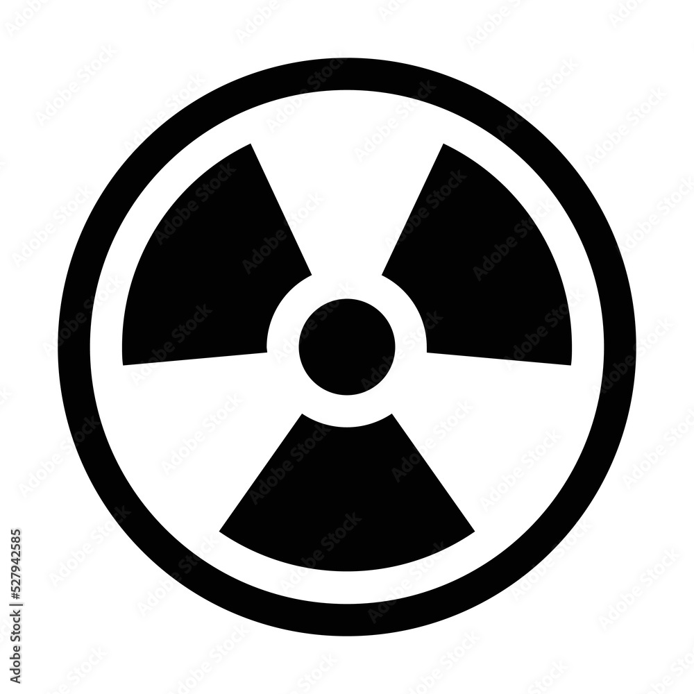 Nuclear energy black icon. Suitable for website, content design, poster, banner, or video editing needs Nuclear energy black icon. Suitable for website, content design, poster, banner, or video editing needs