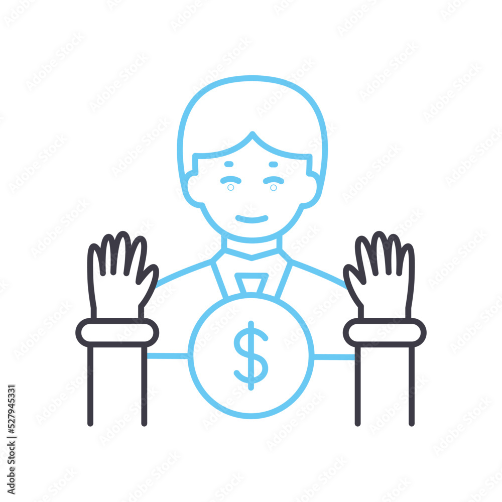 personal loans line icon, outline symbol, vector illustration, concept sign personal loans line icon, outline symbol, vector illustration, concept sign