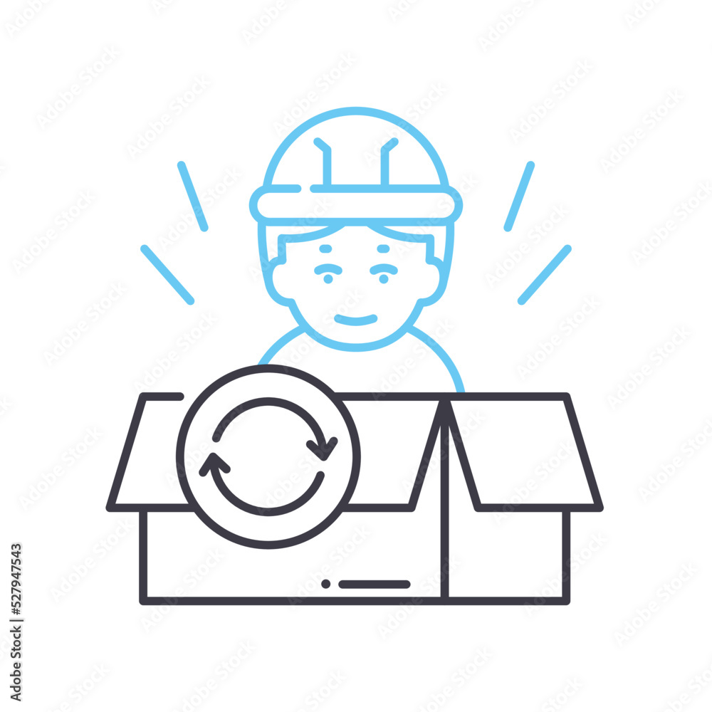 product lifecycle line icon, outline symbol, vector illustration, concept sign product lifecycle line icon, outline symbol, vector illustration, concept sign