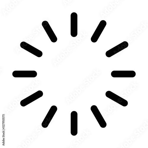 Loading black icon. Suitable for website, content design, poster, banner, or video editing needs