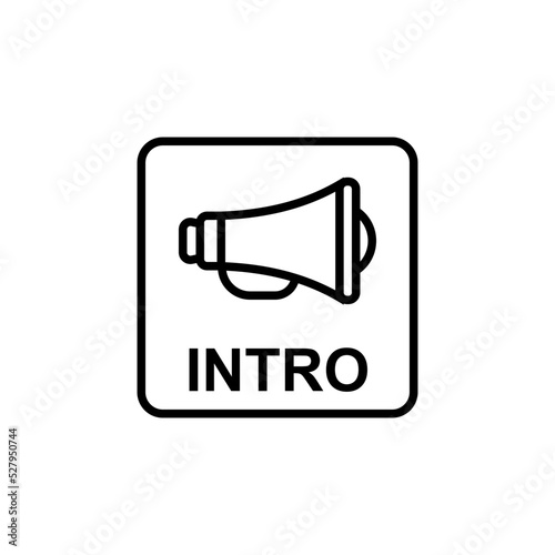 intro icon vector design templates