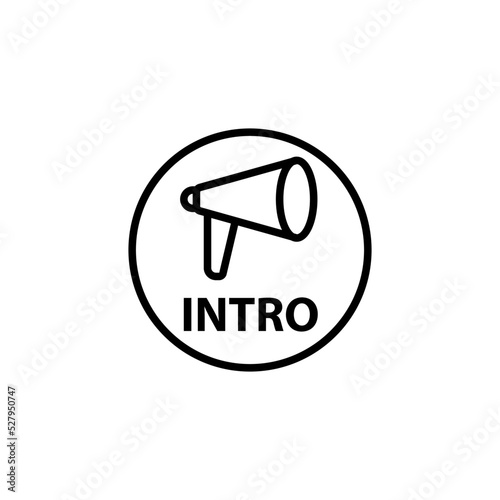 intro icon vector design templates