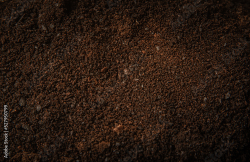 Coffee grounds Coffee grind texture background   banner  closeup Background Image with high resolution