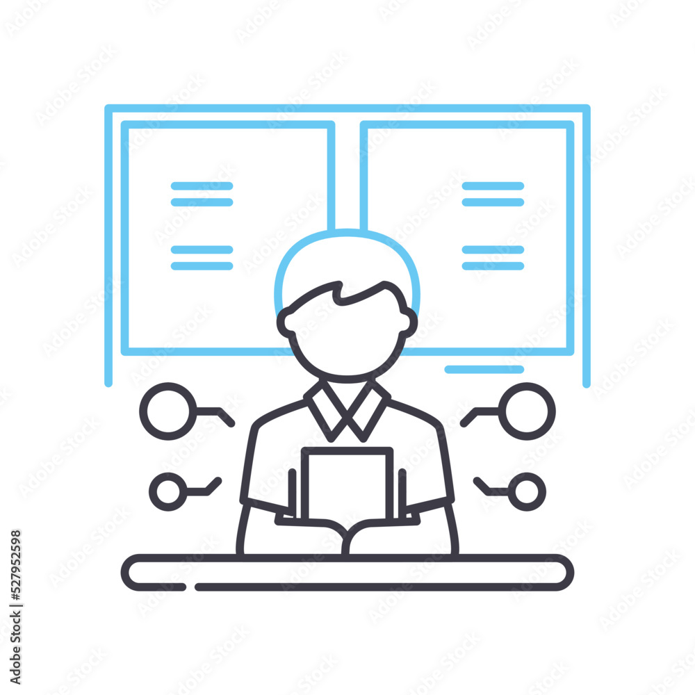 report message line icon, outline symbol, vector illustration, concept sign report message line icon, outline symbol, vector illustration, concept sign