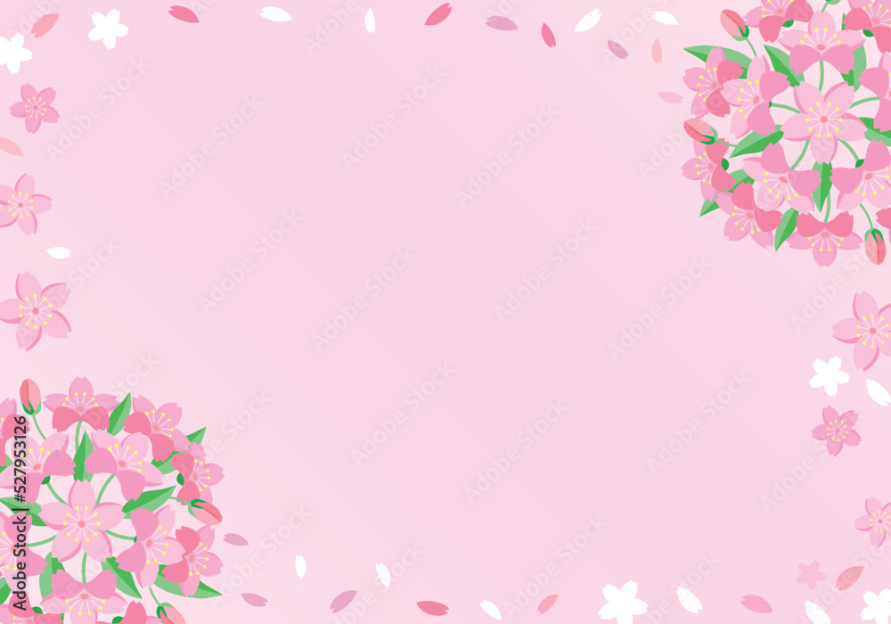 桜の花の背景素材