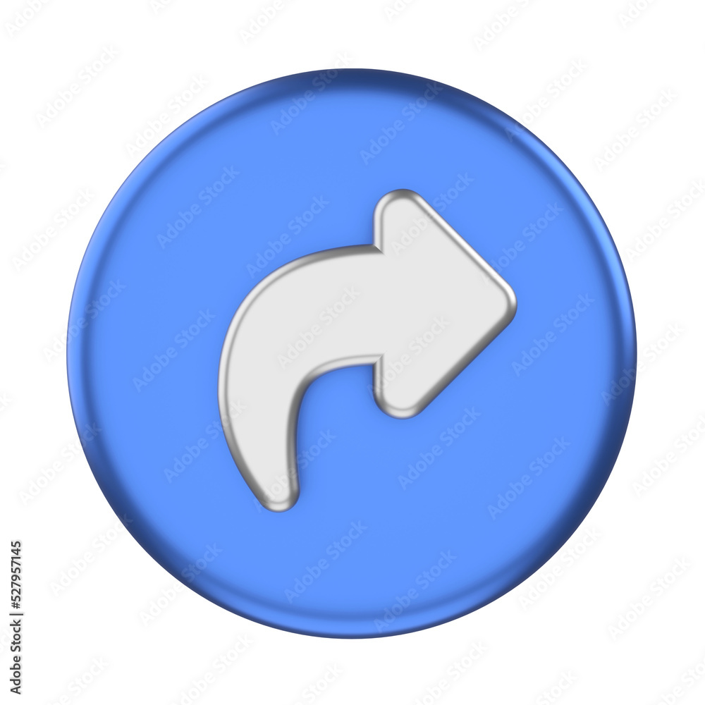 3D share icon. Share button. 3D element. 3D share icon. Share button. 3D element.