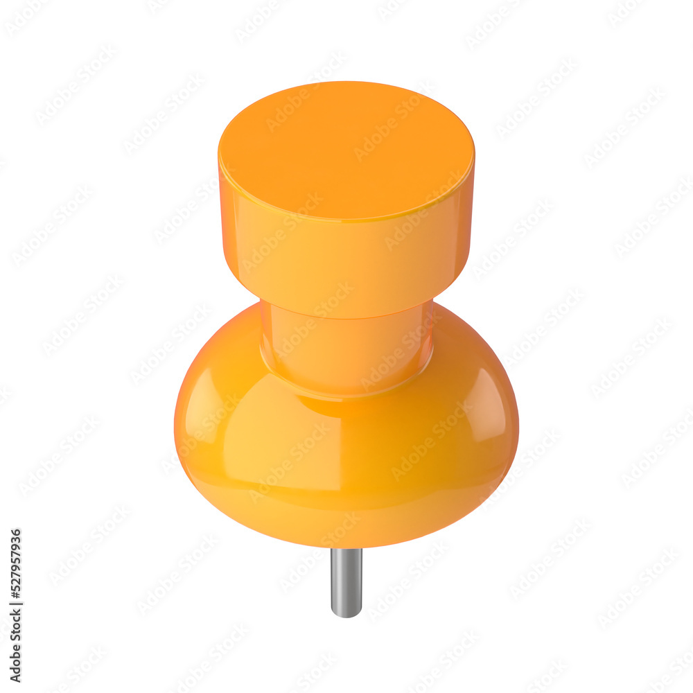3D pin. Push pin. 3D element. 3D pin. Push pin. 3D element.