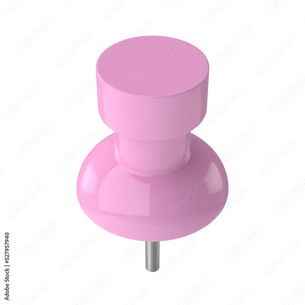 3D pin. Push pin. 3D element. 3D pin. Push pin. 3D element.