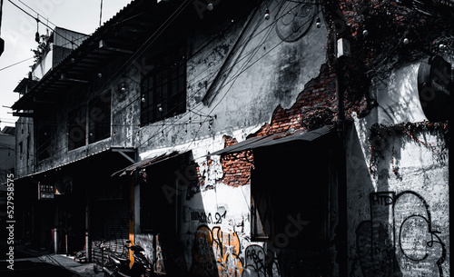 old house in bandung indonesia photo