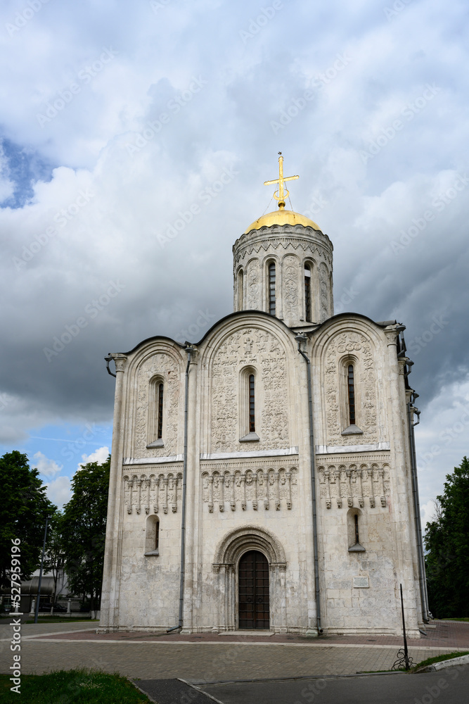 Dmitrievsky Cathedral built in the 1190s by Prince Vsevolod the Big Nest in Vladimir, Russia