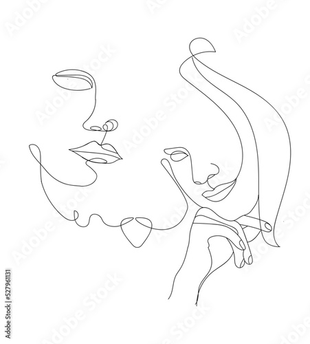 Lineart female faces