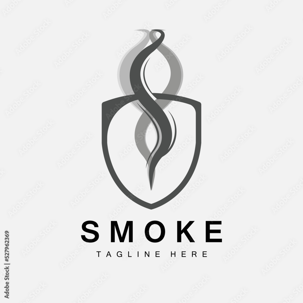 Steam Steam Logo Vector Hot Evaporating Aroma. Smell Line Illustration, Cooking Steam Icon, Steam Train, Baking, Smoking
