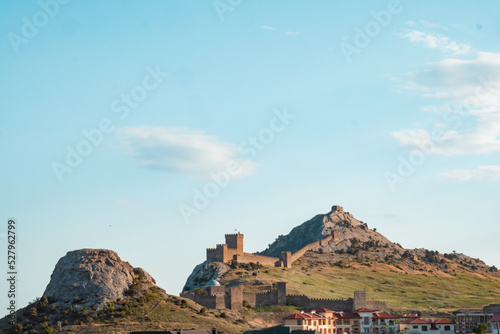 Fortress on a high mountain.