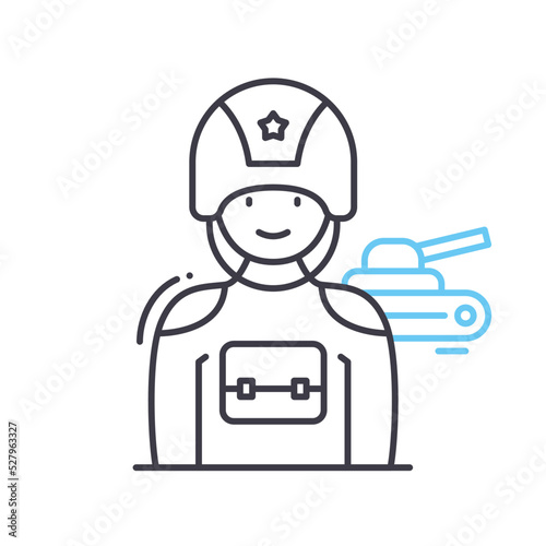 solder line icon, outline symbol, vector illustration, concept sign