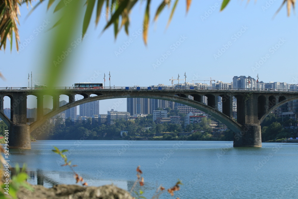 Fototapeta premium bridge over the river