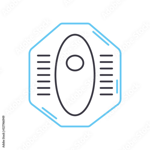 squat toilet line icon, outline symbol, vector illustration, concept sign