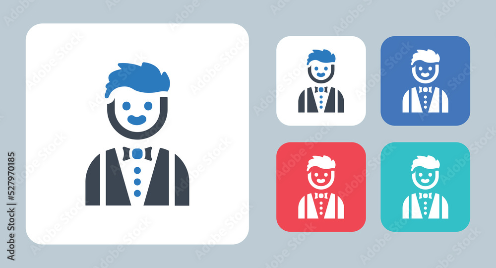 Waiter icon - vector illustration . Waiter, Restaurant, Service, Serving, food, Avatar, Steward, Man, Staff, Bartender, Hospitality, Male, Occupation, sign, symbol, flat, icons . Waiter icon - vector illustration . Waiter, Restaurant, Service, Serving, food, Avatar, Steward, Man, Staff, Bartender, Hospitality, Male, Occupation, sign, symbol, flat, icons .