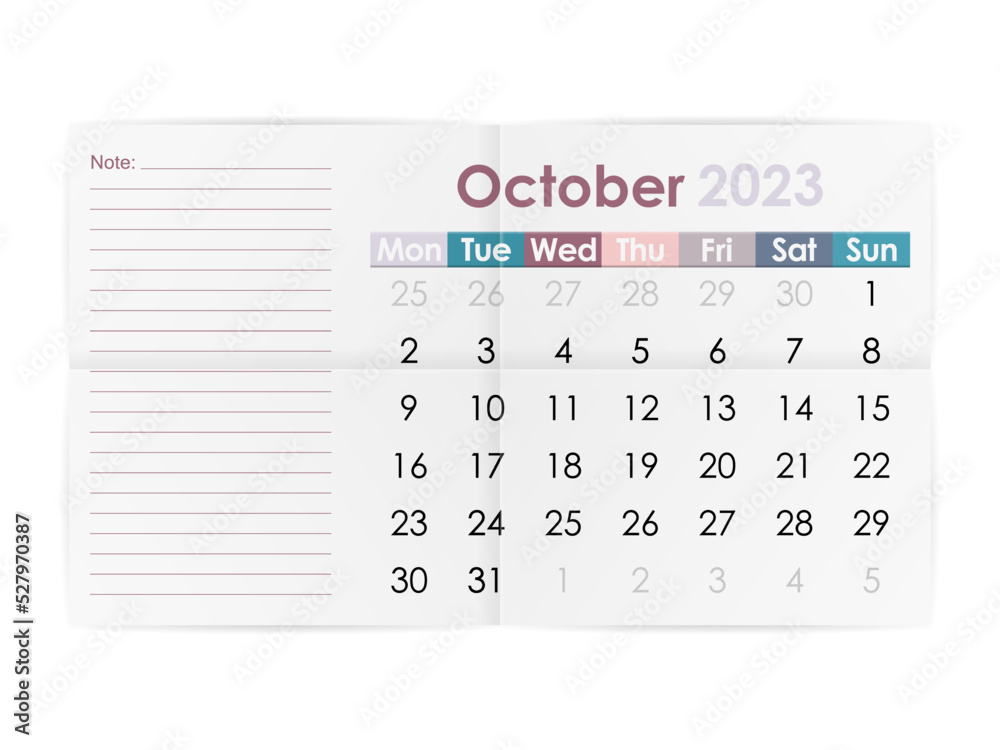 Calendar October 2023 Calendar October 2023