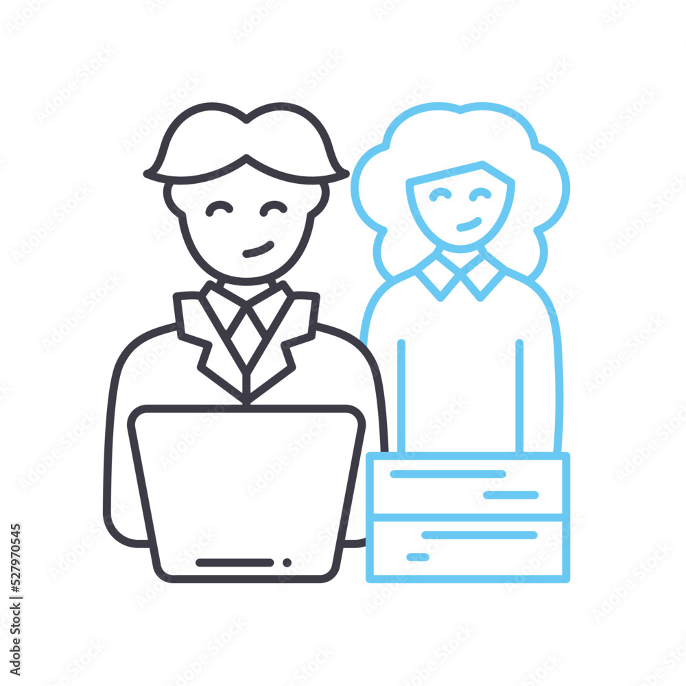 students line icon, outline symbol, vector illustration, concept sign students line icon, outline symbol, vector illustration, concept sign