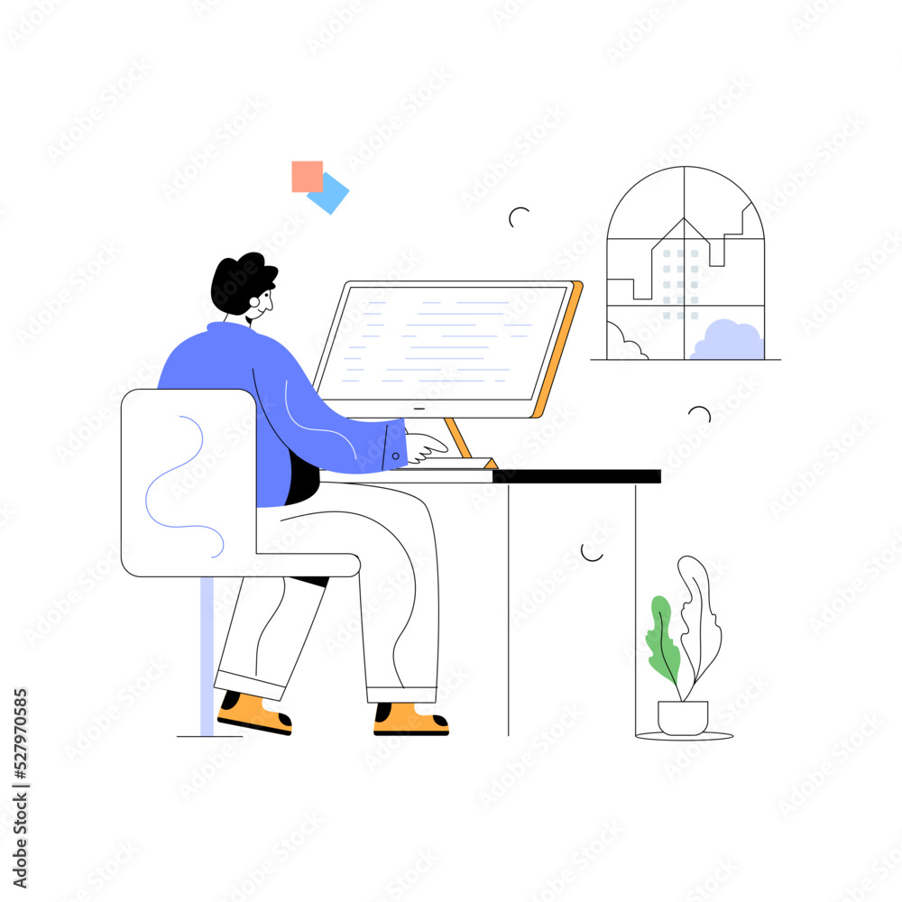 A handy flat illustration of trading A handy flat illustration of trading