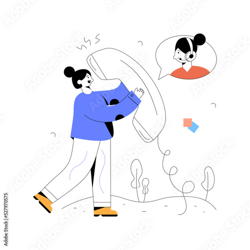 Trendy flat illustration of decision making 